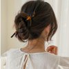 Acetic Hair Stick, Tortoise Shell Leopard Print French Hairpin Bamboo Shape Hair Chopsticks Japanese Chinese Hairpin Decorative accessories for Women Girls Long Thick Hair Updo