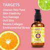 Deve Herbes Plant Based Vitamin C Face Serum with Hyaluronic Acid & Vitamin A & E for Personal Care 30ml (1 oz) with Free Pure Vitamin E Oil 10ml (0.33 oz)