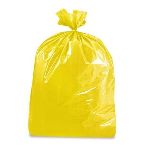 USA-Made Colorful Trash Bags in Variety of Sizes and Colors (10, YELLOW 50 GALLONS)