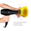 Hairizone Universal Hair Diffuser Adaptable for Blow Dryers with D-1.7- Inch to 2.6-Inch for Curly or Wavy Hair, Lemon