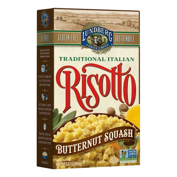 Lundberg Risotto, Butternut Squash, 5.8oz, Gluten-Free, Non-GMO Project Verified, Kosher Dairy