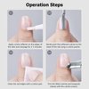 Cuticle Trimmer, 3/4 Jaw Extremely Sharp Cuticle Nippers, Professional Nail Cuticle Trimmer Tools, Non-slip Silicone Handle Cuticle Clipper for Nail Care Pedicure Manicure Nail (Pink)