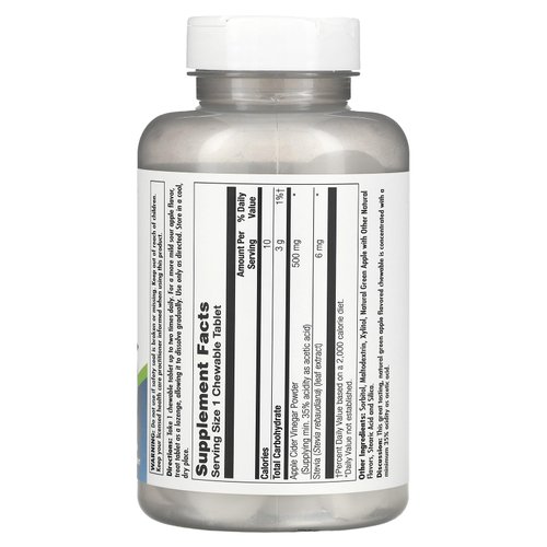 Kal Apple Cider Vinegar - 500 mg - 60 Chewable Tablets