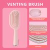 13pcs Hair Brush Set With Rat Tail Comb Fish Handle Wide Comb Detangling Hairbrush Women Chirstmas Gifts Salon Hair Styling Tool Partner At Home Straight And Smooth Paddle Brushes Pink