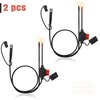 Bates- SAE Battery Connector, 2 Pack, 2 FT, SAE to O Ring Terminal Harness, 2 Pin Battery Connector, SAE Connector, Battery Quick Connect, SAE Extension Cable, Battery Cable Connector, SAE Adapter