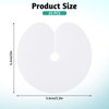 Molain 25 Pieces Heat Shield Guards for Hair Extension, Clear Hair Extensions Shield Circular Single Hole Round Shield Spacers Templates Fusion Glue Protector for Hair Extension Bonding(Clear)