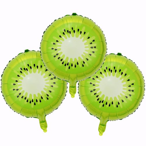 HADCKJA Kiwi Fruit Balloons Fruity Birthday Decorations Balloons Kiwi Green Balloons for Fruit Themed Birthday Party Supplies Decoration Hawaiian Summer Party Themed Decorations Balloons Sets-3pcs