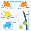 Dwi Dowellin Bath Toys for Toddlers, Magnetic Fishing Games Kids Bathtub Toys, Mold Free Wind-up Toys Swimming Fish Duck Whale Floating Water Toys for Kids Baby Infant