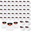 36 Packs Mini Rubber Ducks with Sunglasses Sets 2.2 Inch Duck Bath Toys Squeaky Rubber Ducks Cute Float Bathtub Duckies for Little One Birthday Party Favors Class Prizes Car Decor(White)