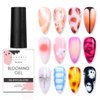 Makartt Clear Blooming Gel 15ml UV LED Soak Off Nail Art Polish for Spreading Effect Marble Nail Polish Gel Paint Nail Designs for DIY Color Flower Watercolor Magic Beauty Gift