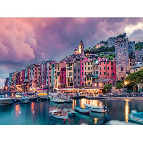 550 Piece Puzzle for Adults Portovenere Italy from The Seaside Collecton by KI Puzzles 24X18 Photographic Art Jigsaw