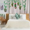 HADEEONG Cactus Hawaiian Party Decorations Hanging Swirl Decorations - Mexican Fiesta Party Decorations Ceiling Decor, Birthday Baby Shower Favor Supplies Decor 30pcs