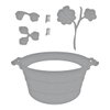 Spellbinders Nasturtium and Galvanized Wash Bucket Etched Dies, Metal