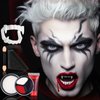 6PCS Halloween Makeup Set Includes Fake Blood, Black White Red Face Body Paint, Vampire Teeth Fang and Stipple Sponge for Costumes, Cosplay, Dress-Up