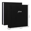 120 Photos Album with Memo Areas for Fujifilm Instax Wide 300 Camera,Linen Cover,Photo Book for Polaroid Now+/Now/I type/OneStep+/600 Instant Film Camera, POP Lab Instant Print Camera (Black)