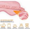 YEMIANJU Sleep Eye Mask with Elastic Strap Headband Lightweight Comfortable Soft Silk Like for Men Women Traveling (Pink)