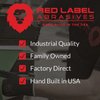 Red Label Abrasives 2 1/2 X 16 Inch 60 Grit Aluminum Oxide Premium Quality Multipurpose Sanding Belts, 6 Pack
