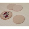 FP FAITHFUL PANDA Cork Coasters Set of 50-3.5" Round, Eco-Friendly Drink Pads for Home, Office, Bar, Ideal for Coffee Tables, Desks & More, Blank Design for DIY Projects & Events