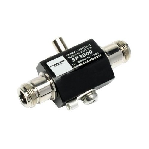 Diamond Original SP3000 DC-3000MHz Coax Surge Protector/Lightning Arrester - Connectors: N Female to N Female