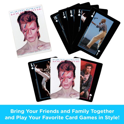 AQUARIUS David Bowie Playing Cards - David Bowie Themed Deck of Cards for Your Favorite Card Games - Officially Licensed Merchandise & Collectibles