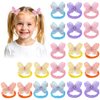 Yuanchu 20 Pcs Butterfly Elastic Hair Ties, Colorful Hair Scrunchie with Butterfly Cute Hair Bands Butterflies Accessories Clips Holders with Bows for Women