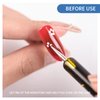 Rolabling 2-Way Professional French Nail Art Brush Dotting Pen 100% Kolinsky Sable Brush for Acrylic UV Gel Nail Art Design Dotting Brush Tool