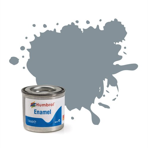 Humbrol Model Enamel Paint No.087 Matt Steel Grey, AA0967