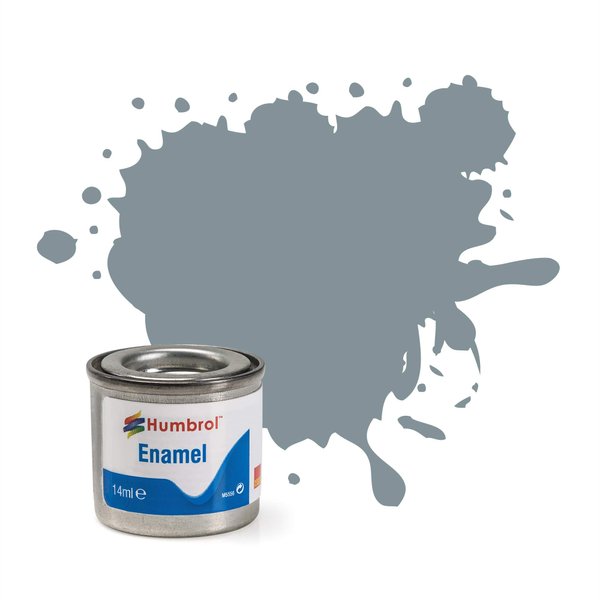 Humbrol Model Enamel Paint No.087 Matt Steel Grey, AA0967
