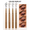 2-in-1 Eyebrow Pen & Brow Freeze Gel: Sketch, Define & Set - Waterproof, Smudge-Proof, Long-Lasting Definition, Eyebrow Crayon Pomade + Clear Eyebrow Wax Pencil, Brow Lift for Natural Look-Dark Brown