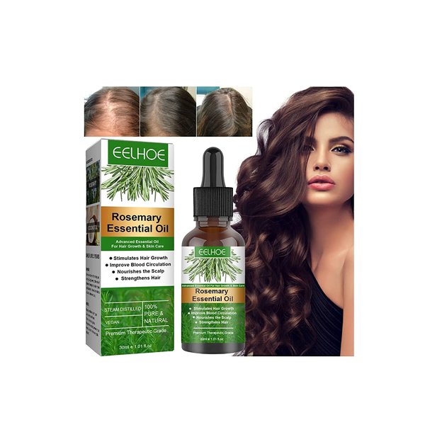 Rosemary Oil for Hair Growth, Nourishes The Scalp, Natural Organic Rosemary Essential Oil, Stimulates Hair Growth, Hair Loss Treatment (60ml)