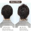 Faringoto Messy Bun Hair Piece,Tousled Updo,Scrunchie Hair Extensions for Women