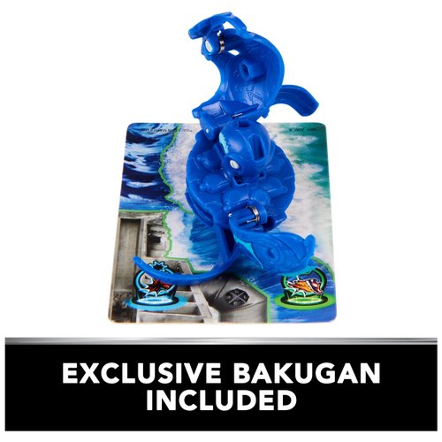 Bakugan Training Set with Octogan, Aquatic Clan Themed, Customizable Action Figure, Trading Cards, and Playset, Kids Toys for Boys and Girls 6 and up