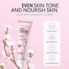 MIESCHER Facial Moisturizer Tone-up Cream, Sakura Essence Glow Cream Face Moisturizer Cream 1.06 Fl OZ Hydrating & Smooth Dry Skin Lightweight Nourishing Facial Skin Instant Tone-Up Lazy Face Cream