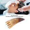 Horn Shape Hair Comb with Massage Function, Wide Tooth Comb Jade Massager, Lightweight and Portable ABS Comb for Scalp Care