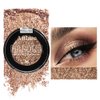 Afflano Shimmery Nude Brown Eyeshadow Highly Pigmented, Sparkle Intense Color Brown Glitter Eyeshadow Palette Single, Long Lasting, Blendable, Daily Wear, Neutral Metallic Glitter Eyes Look, 5H