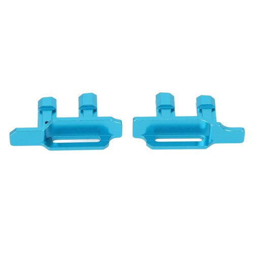 Metal Aluminum Alloy 3S 4S Tall Battery Holder Mount Hold Down with Battery Strap for Traxxas Maxx 1/10 RC Car Upgrade Parts (Blue)