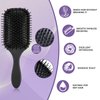 ZABOUL Detangling Hair Brush Set|Detangler Brush and Comb Set for Women and Men Kids, No More Tangle Hairbrush for Black Natural Wavy Wet Hair