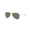 Ray-Ban Junior Rj9506S Metal Aviator Sunglasses, Arista/Dark Green, 50 mm