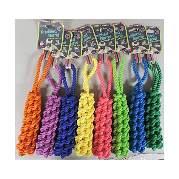 KNOTTED BARREL ROPE DOG TOY ASSORTMENT