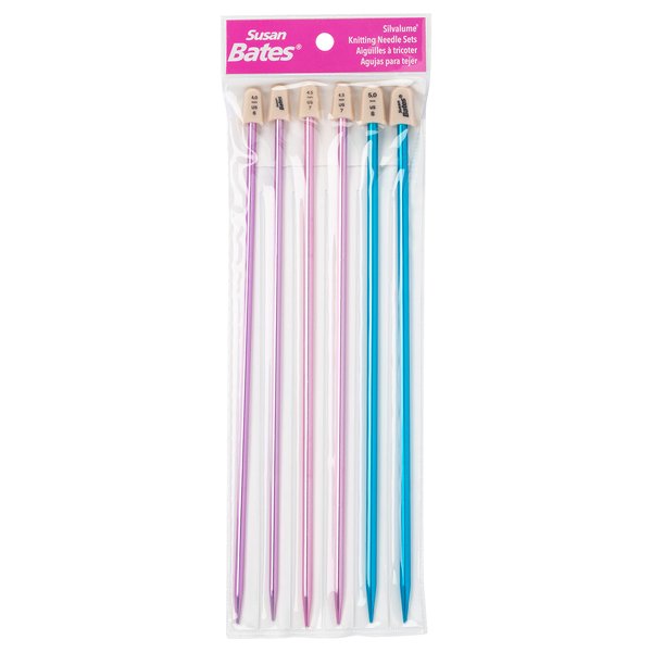 Silvalume 11191 Knitting Needles, Straight, 10-Inch