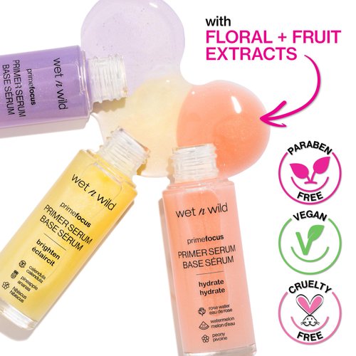 wet n wild Prime Focus Primer Serum for Face, Hydrating for Dry Skin, Makeup Primer Serum