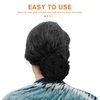 Beavorty Jaw Clip Bun Hair Hair Bun Chignon Hair Hair Donut Extension Black Wig Grip Bride Donut Chignon Chignon Clip Hair Bun Extension Synthetic Fiber Hair