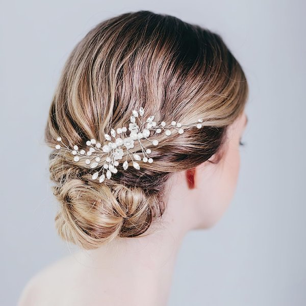 Wedding Hair Accessories,Bridal Hair Accessories,Pearl Hair Pins,Bridal Hair Comb,Wedding Hair Pins Clip Rhinestone Hair Accessories for Brides Hair Pins Prom Crystal Hair Accessories for Bridesmaids