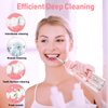 Water Dental Flosser Pick for Teeth,Grinest Cordless Water Dental pik Teeth Cleaner 7 Modes Rechargeable Oral Irrigator Portable IPX7 Waterproof Tooth flossing Cleaning for Home Travel-Pink