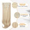 AISI BEAUTY 7PCS Clip in Hair Extensions, 20 Inches Long Straight Layered Hair Extensions Upgrade Soft Lace Weft Lightweight Hair Extensions for Women(Ash Blonde with Platinum Blonde)