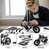 Metal Model Motorcycle Kits - 117 Pcs Erector Sets for Boys Age 8-12, Motobike Building Toys, STEM Kits for Kids Age 8-10, Assembly Car Project for 14 and Up, Gifts for 15 16 Year Old Boys and Adults