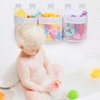 HUIQIFEI Bathroom Bath Toy Storage for Bathtub, Baby Bath Tub Toys Holder, Kids Mesh Shower Organizer Basket