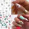 VOTACOS Flower Nail Art Stickers Charming Daisy Nail Decals 8 Sheets Spring Summer Nail Stickers for Nail Art Perfect Nail Accessories 3D Self-Adhesive Design Nail Decoration for Women