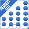 Gejoy 20 Pieces Cue Tips 13 mm Pool Billiard Cue Tips Replacement with Storage Box for Pool Cues and Snooker, Blue