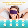 Heated Eye Steam Mask Dry Eyes Self Warm Compress for Dark Circles Puffiness Treatment Warming Eye Mask for Relaxation & Moist Heat Therapy Fatigue, Stress, and Migraine 6 Pack Aromas Home Spa